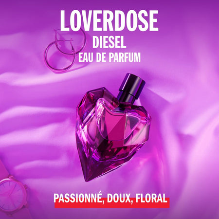 DIESEL Loverdose - Eau De Parfum Femme - Boisé & Oriental - Mandarine, Vanille & Liqueur De Réglisse - Tenue Longue Durée - Spray Vaporisateur